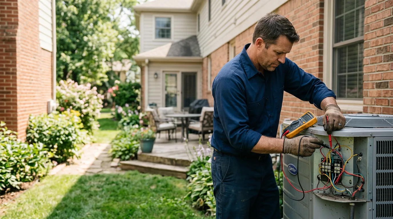 HVAC technician working near Shippenville, PA